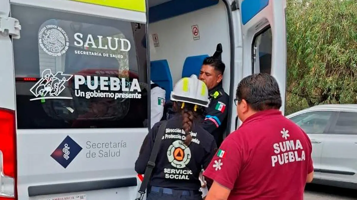 policias accidentados son atendidos